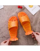   Lobster Slippers Men Funny Animal Flip Flops Cute Beach Casual Shoes Unisex Big Size Soft Home Slippers
