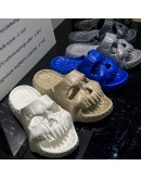 2023Man Summer Slippers Personalized Skull Design Couples  Outdoor Slides Thick Bottom EAV Beach Non-slip Leisure Slides