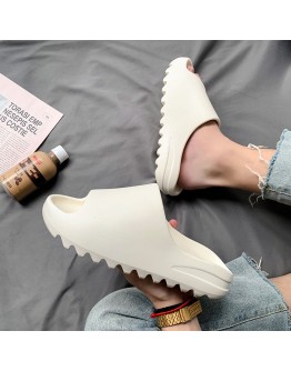 Men Women Summer Beach Slippers    Outdoor Indoor Eva Soft Flip Flops Male Thick Serrated Sole Anti-slip Shoes
