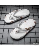  Summer Flip Flop Men's Trend Outer Wear Home Bathroom Slippers   Beach Shoes Men slippers men