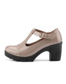  Women Pumps Black High Heels Lady Leather Thick with Lolita England Spring Summer Pointed Single Shoes Female Sandals 34-41