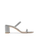 Summer Slippers Med Heels Party Mules Shoes Ladies  Women Slides  Shoes Female Concise PU Shoes  Ladies Slippers