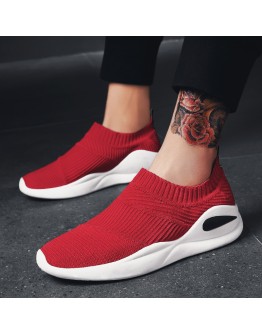 Men Casual Shoes  men Shoes Spring Summer mesh lovers unisex Fly Weave Light Breathable sock shoes gvy7